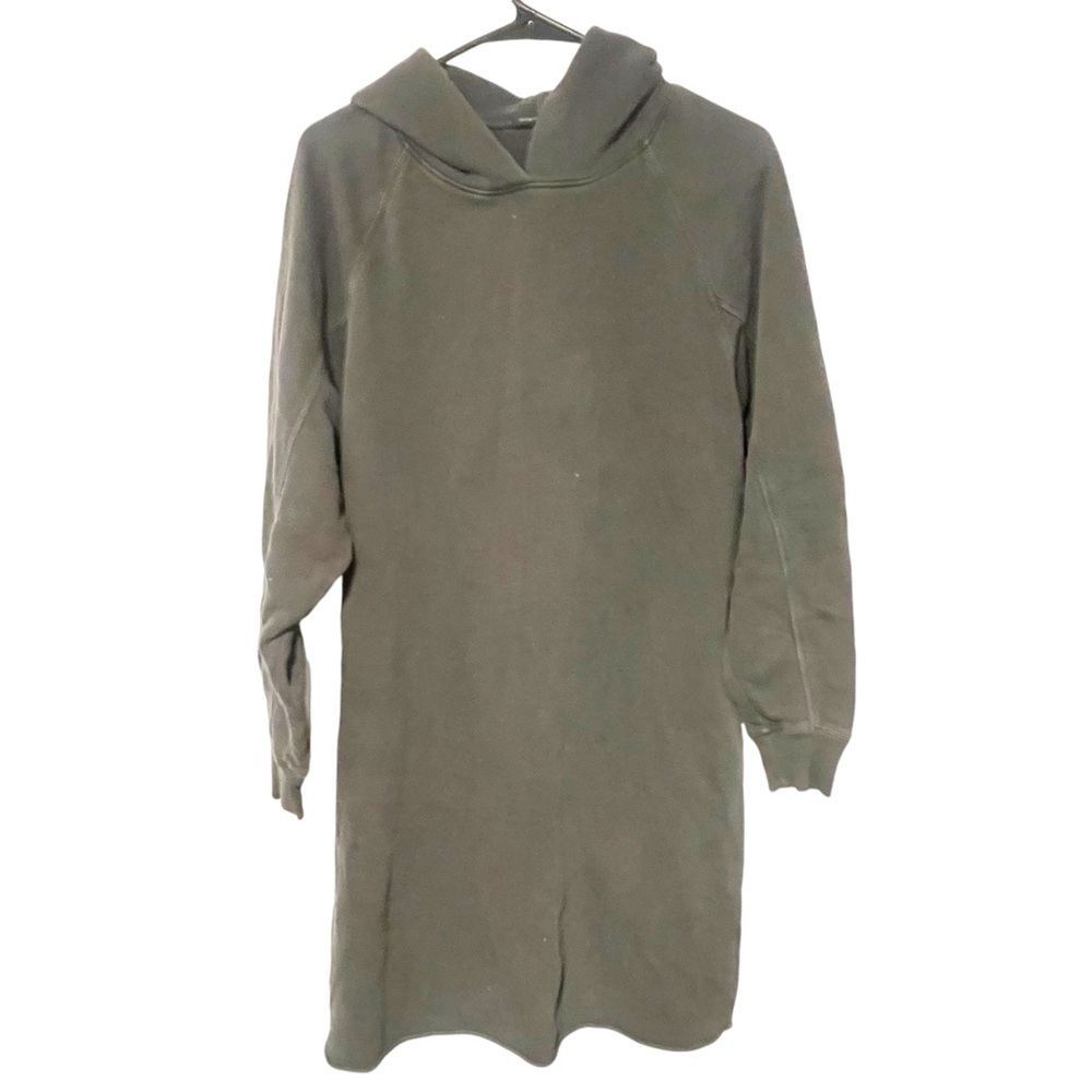 James Perse Size 1 Small Dress Hooded Sweatshirt Dress Hoodie Terry Cotton